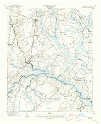 1904 Map of Ayden, 1945 Print