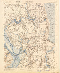 1907 Map of Beckford, 1940 Print