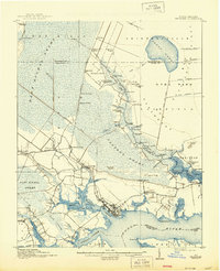 preview thumbnail of historical topo map of Belhaven, NC in 1916