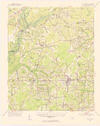 1953 Map of Chadbourn, 1955 Print