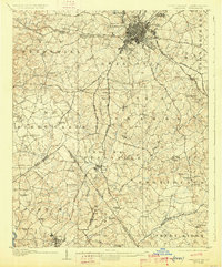 1907 Map of Charlotte, 1926 Print