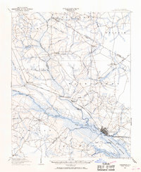 1903 Map of Chocowinity, 1968 Print