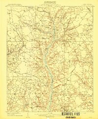 preview thumbnail of historical topo map of Sampson County, NC in 1909