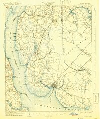 1904 Map of Edenton, 1941 Print