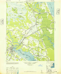 1948 Map of Elizabeth City, NC