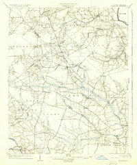 1904 Map of Wilson County, NC, 1936 Print