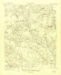 1904 Map of Falkland, NC, 1945 Print