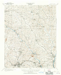 1914 Map of Lincolnton, NC, 1954 Print