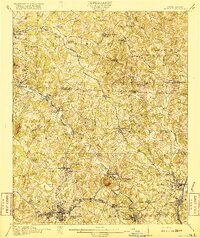 1916 Map of Alexis, NC