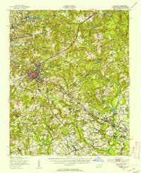 preview thumbnail of historical topo map of Hamlet, NC in 1949