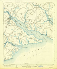 1906 Map of Hertford, 1930 Print