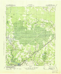 1943 Map of Onslow County, NC