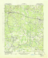1943 Map of Kenansville, NC