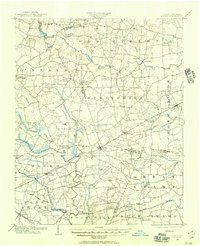 1902 Map of Kenly, 1957 Print