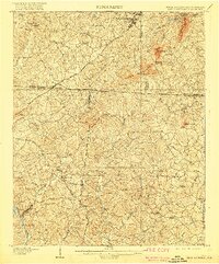 1908 Map of Kings Mountain, 1919 Print