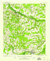 1914 Map of Kinston, NC, 1954 Print