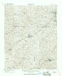1909 Map of Lincolnton, 1968 Print