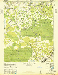preview thumbnail of historical topo map of Onslow County, NC in 1948