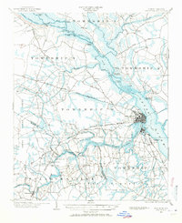1901 Map of New Bern, 1971 Print