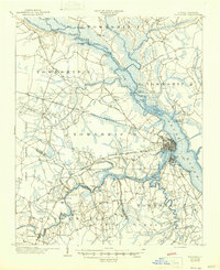 1903 Map of New Bern, 1946 Print