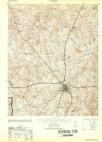 1953 Map of Oxford