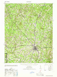 Download a high-resolution, GPS-compatible USGS topo map for Oxford, NC (1966 edition)