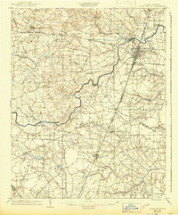 1904 Map of Rocky Mount, 1942 Print