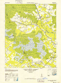 preview thumbnail of historical topo map of South Mills, NC in 1952