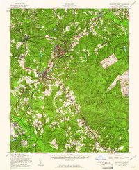 Download a high-resolution, GPS-compatible USGS topo map for Southern Pines, NC (1960 edition)