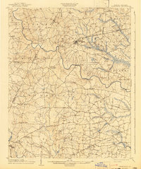 1904 Map of Springhope, 1942 Print