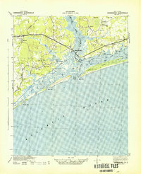 1942 Map of Swansboro