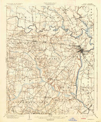 1903 Map of Tarboro, 1935 Print