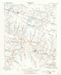 1903 Map of Lenoir County, NC, 1961 Print