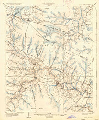 1904 Map of Lenoir County, NC, 1936 Print