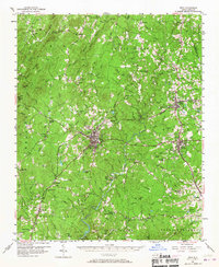 Download a high-resolution, GPS-compatible USGS topo map for Troy, NC (1967 edition)