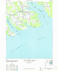 1940 Map of Wade Point, 1973 Print