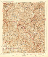 Download a high-resolution, GPS-compatible USGS topo map for Wayah Bald, NC (1942 edition)