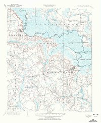 1901 Map of Williamston, 1972 Print