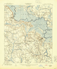 1902 Map of Williamston, 1944 Print