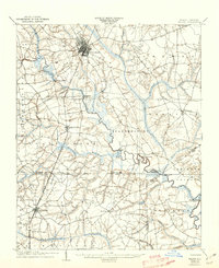 1904 Map of Wilson, 1942 Print