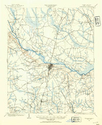 1903 Map of Greenville, NC, 1954 Print