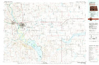 1979 Map of Driscoll, ND, 1980 Print