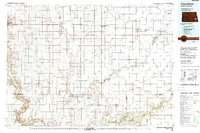 1986 Map of Alice, ND, 1988 Print