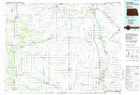 preview thumbnail of historical topo map of Cavalier, ND in 1985