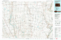 1985 Map of Glenfield, ND, 1992 Print