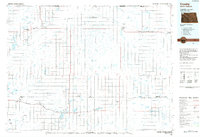 1984 Map of Grenora, ND, 1988 Print