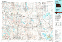 1985 Map of Cando, ND, 1994 Print