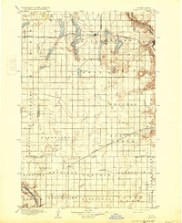 1897 Map of Ransom County, ND, 1931 Print