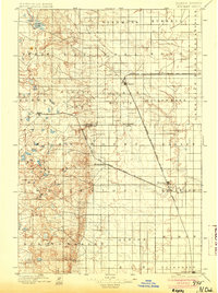 1896 Map of Ellendale, ND, 1904 Print