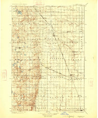 preview thumbnail of historical topo map of Edgeley, ND in 1925
